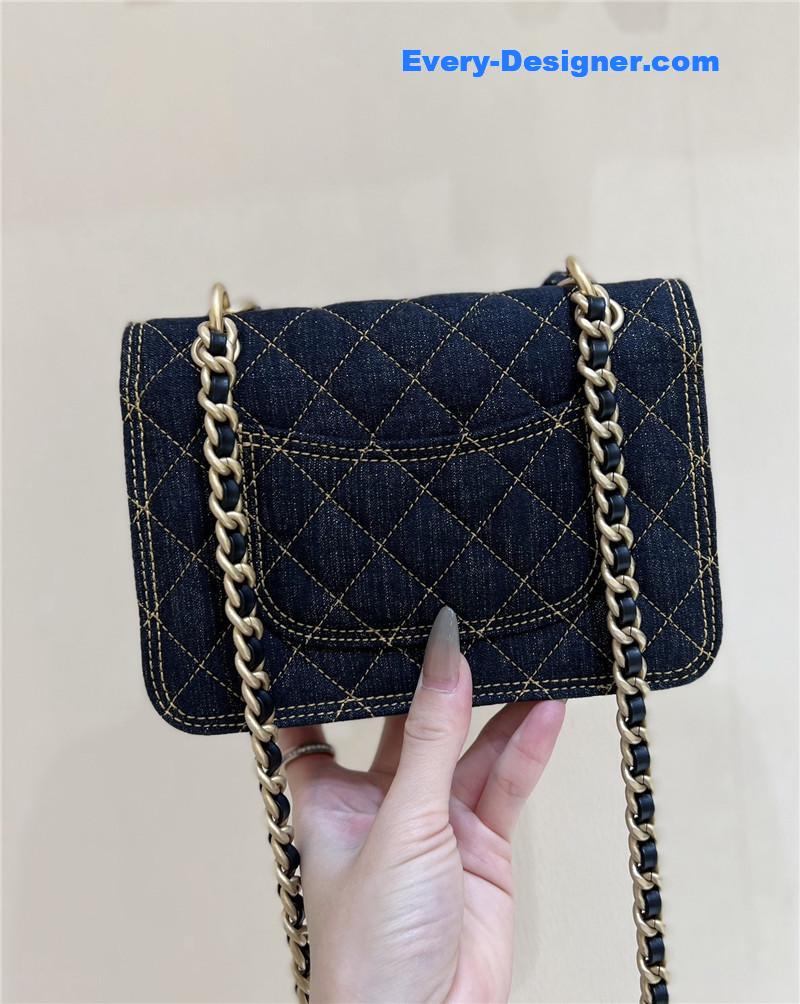 Ch**el denim messenger bag