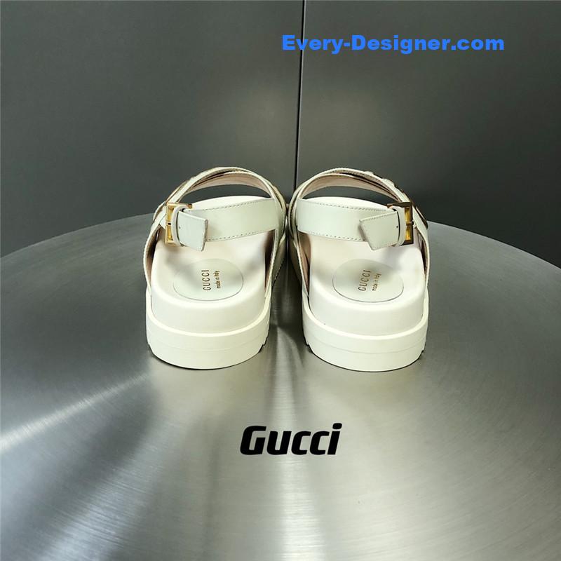 Gvc*1 letter logo platform slippers sandals