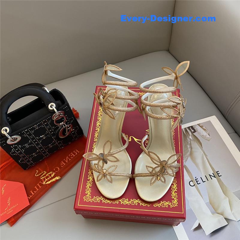 rene caovilla butterfly strappy sandals