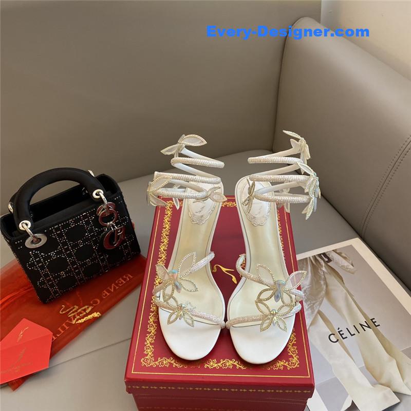 rene caovilla butterfly strappy sandals