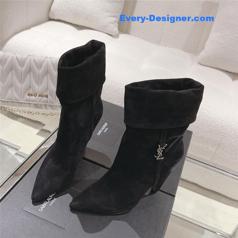 Y51 side pull boots ankle boots