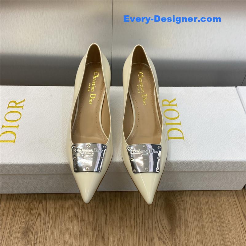 D10r cd letter logo high heel sandals