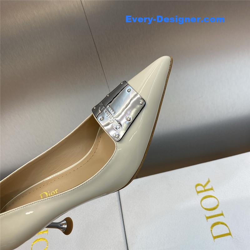 D10r cd letter logo high heel sandals