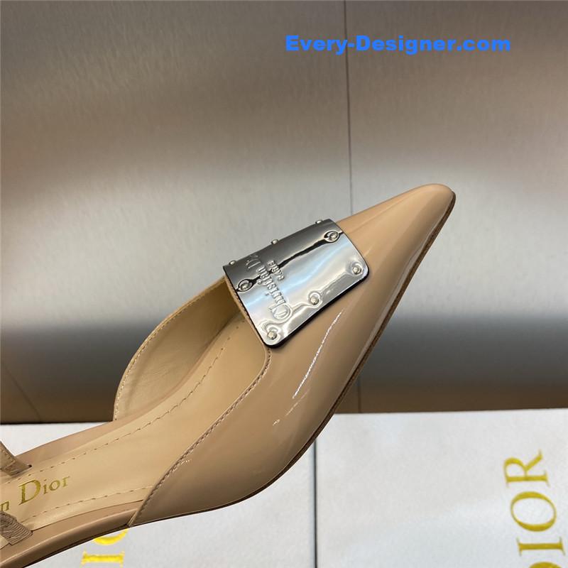 D10r cd letter logo high heel sandals