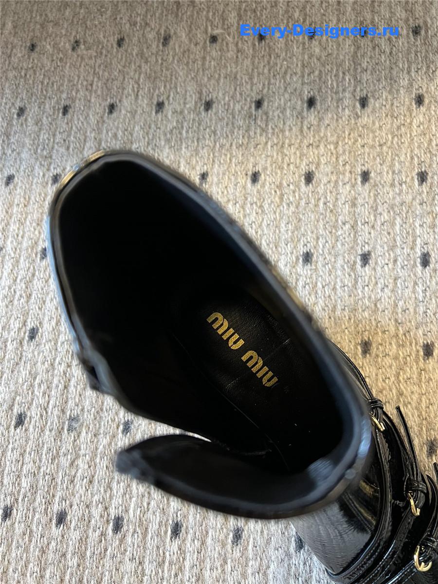 Miu Miu High Heel Pointed Toe Ankle Boots