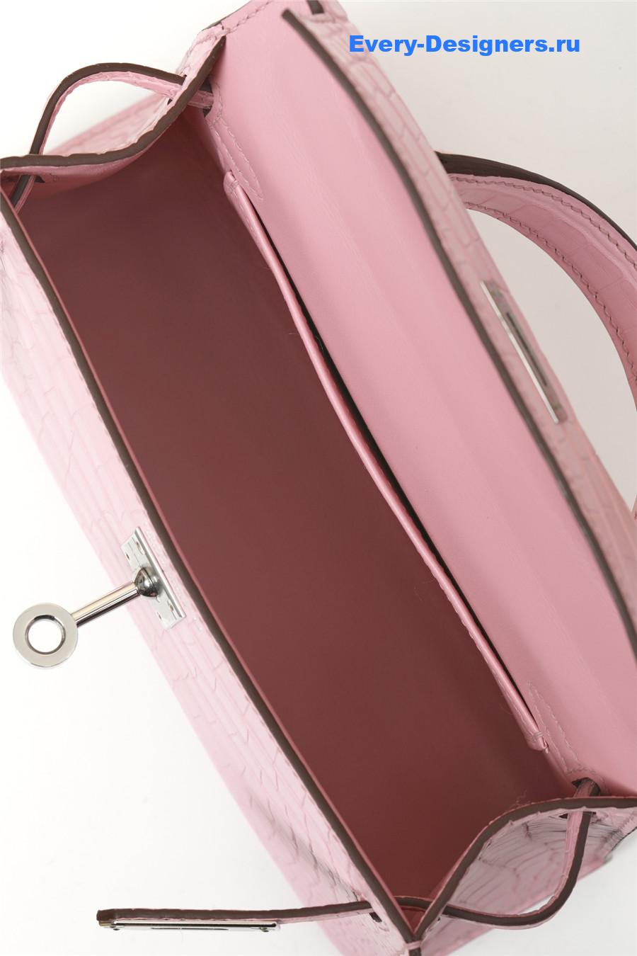H**me5 alligator mini kelly 19 pink