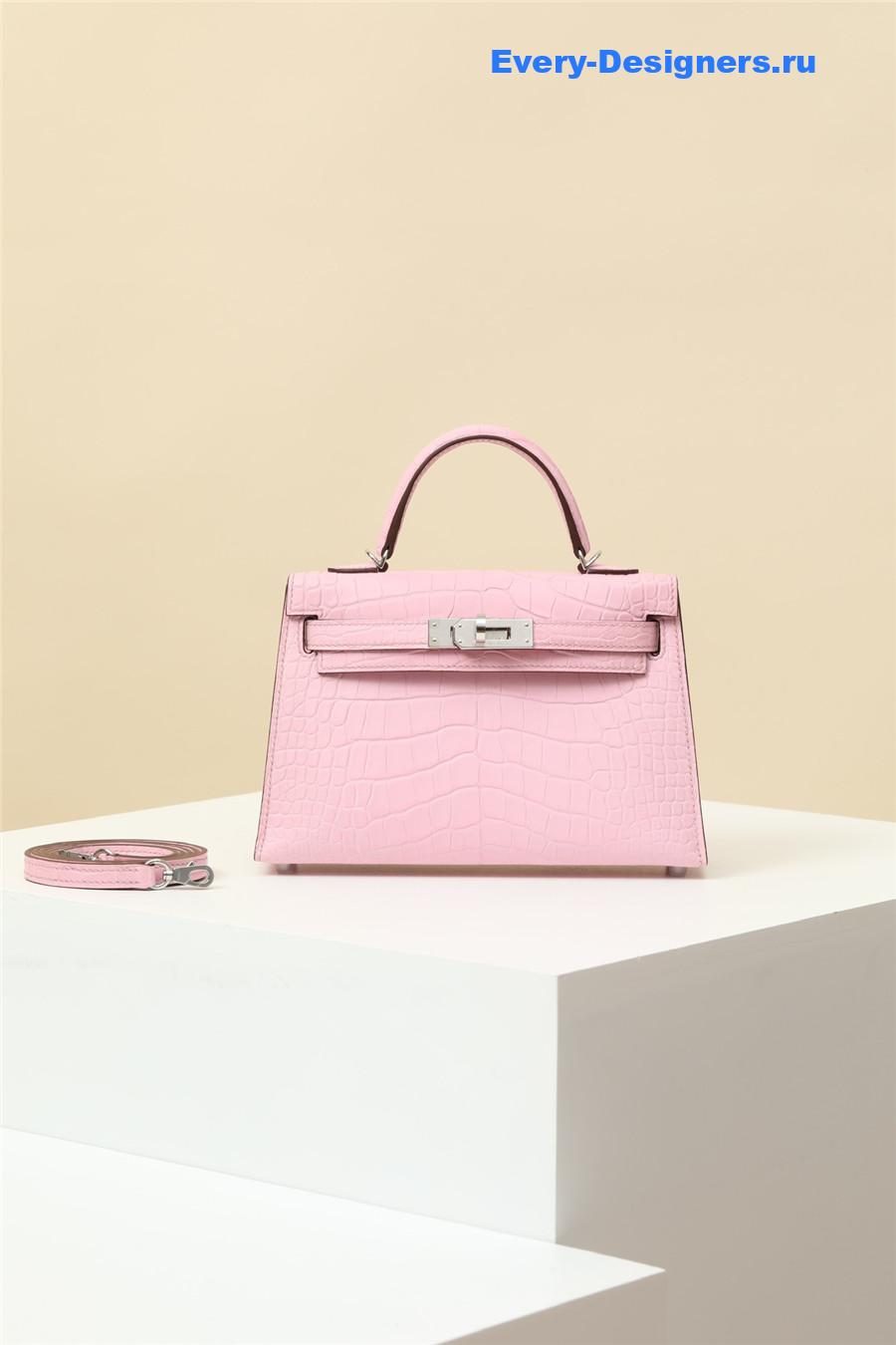 H**me5 alligator mini kelly 19 pink