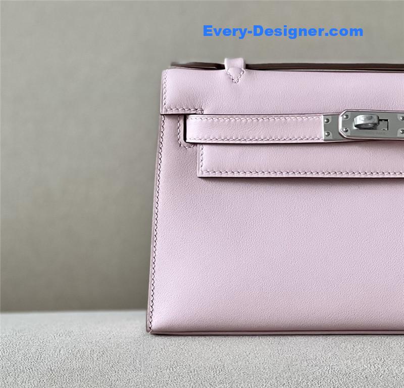 H**me5 kelly pochette swift leather bag