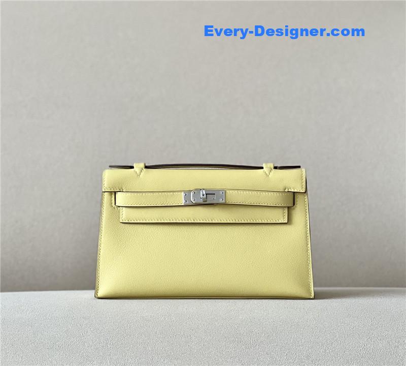H**me5 kelly pochette swift leather bag