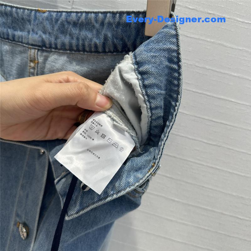 Moncler denim long skirt