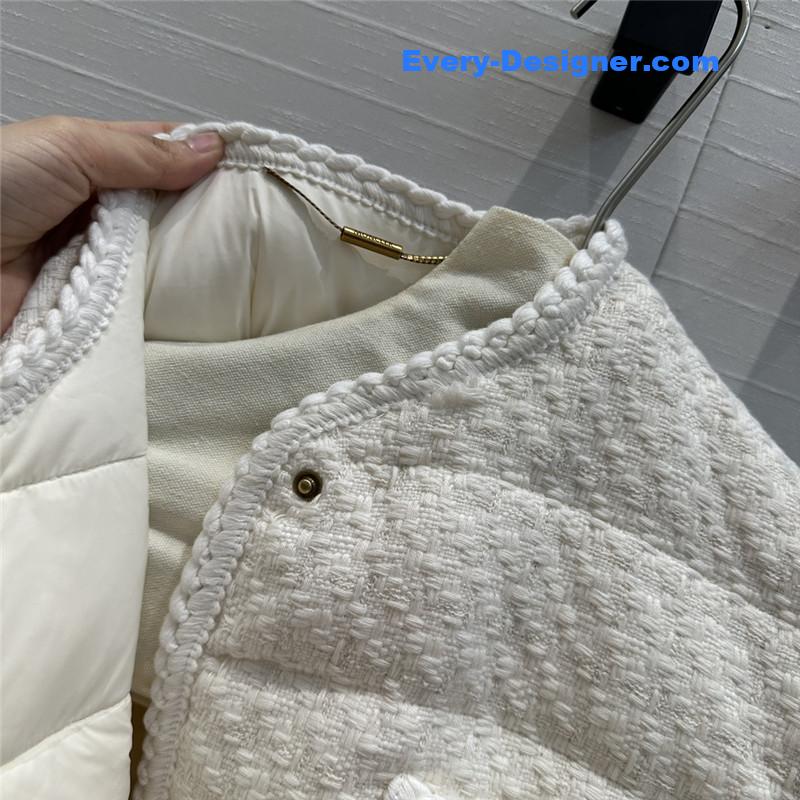 Moncler Tweed Woven Down Jacket