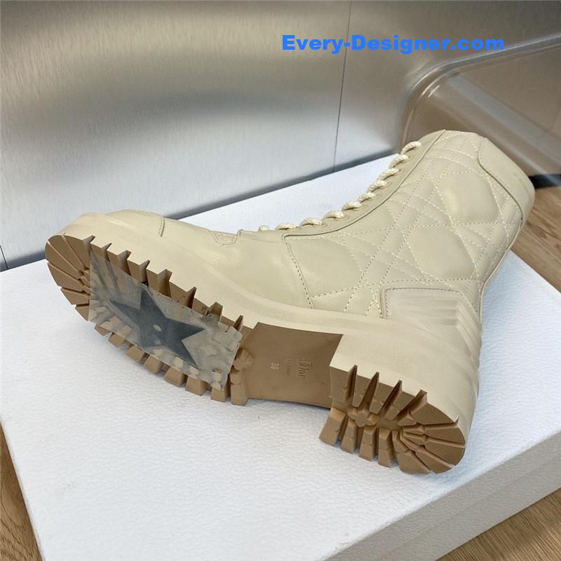 d10r d-leader logo D1am0nd embroidered martin boots