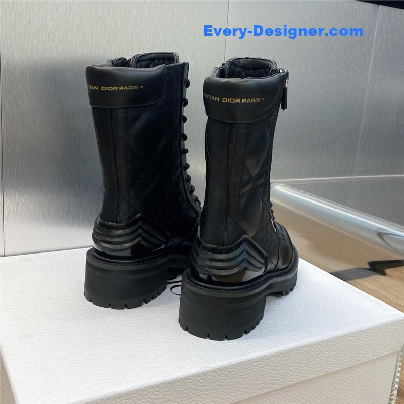d10r d-leader logo D1am0nd embroidered martin boots