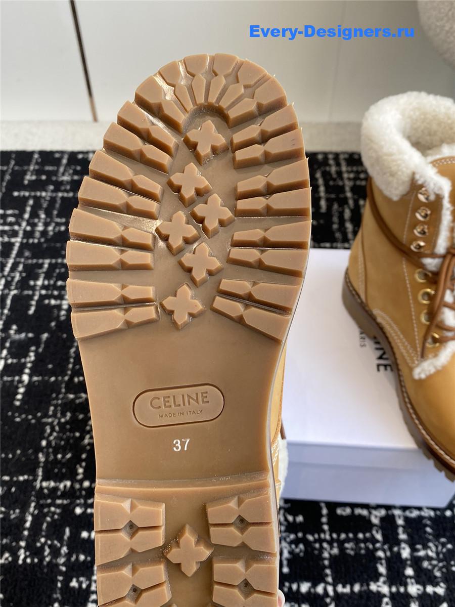 Ce1i*e winter platform wool boots brown
