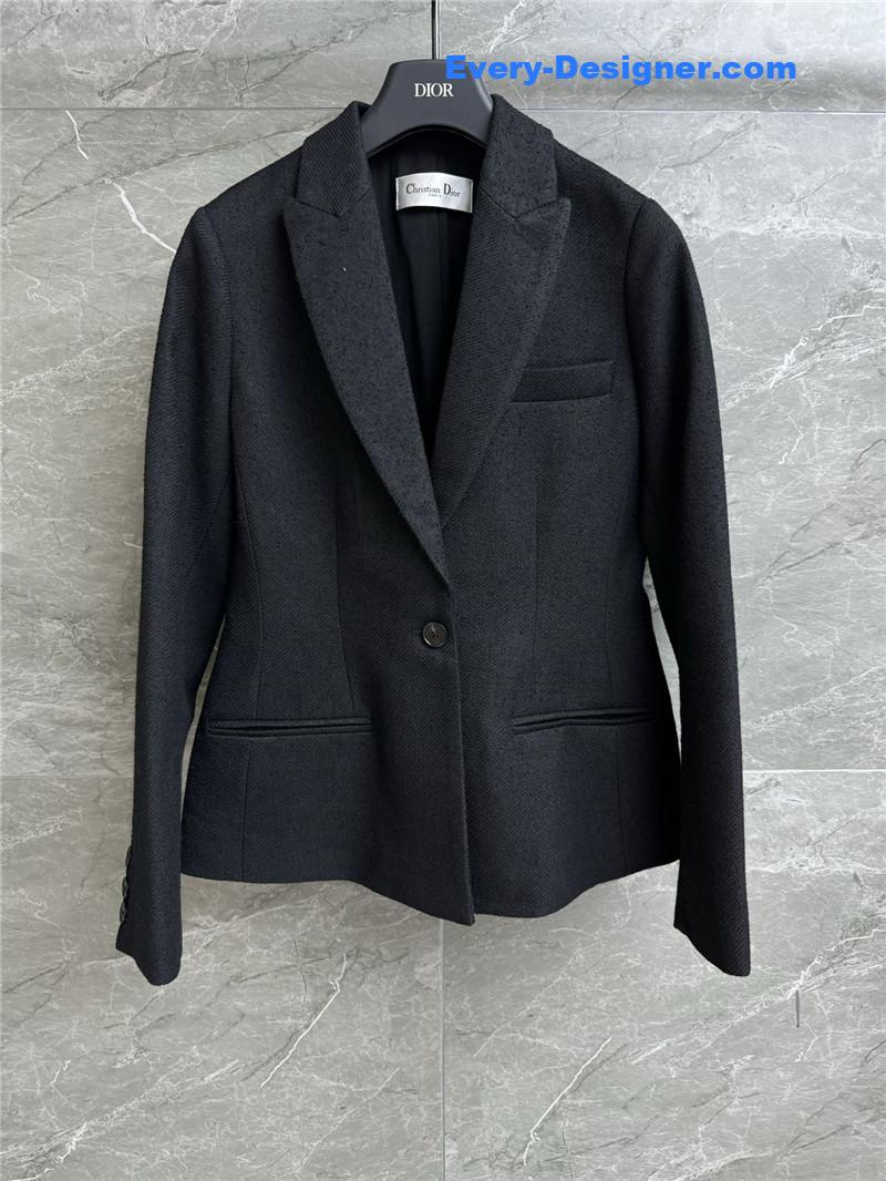 D10r lapel single-breasted suit jacket