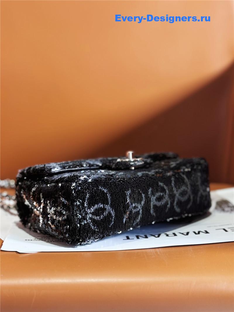 Ch**el cf sequin bag
