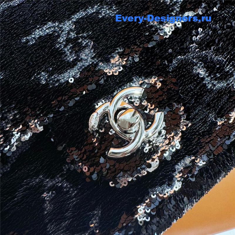 Ch**el cf sequin bag