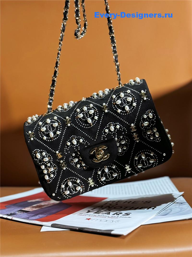 Ch**el cf new pearl flap bag
