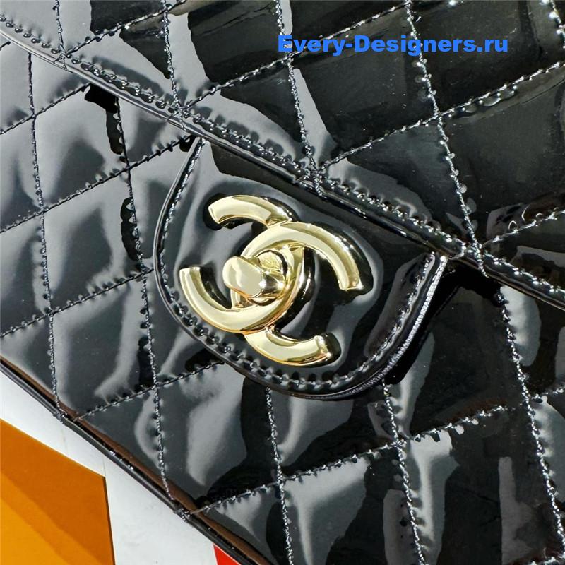 Ch**el patent leather cf star bag