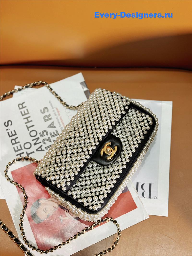 Ch**el pearl cf flap bag