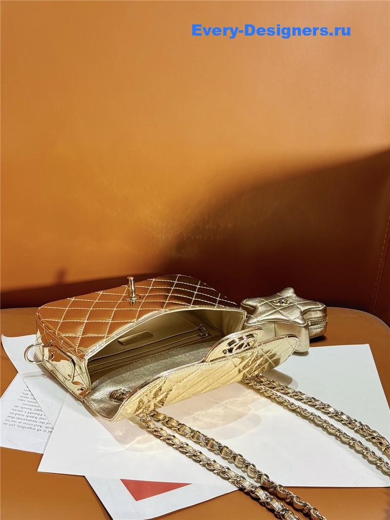 Ch**el patent leather cf star bag