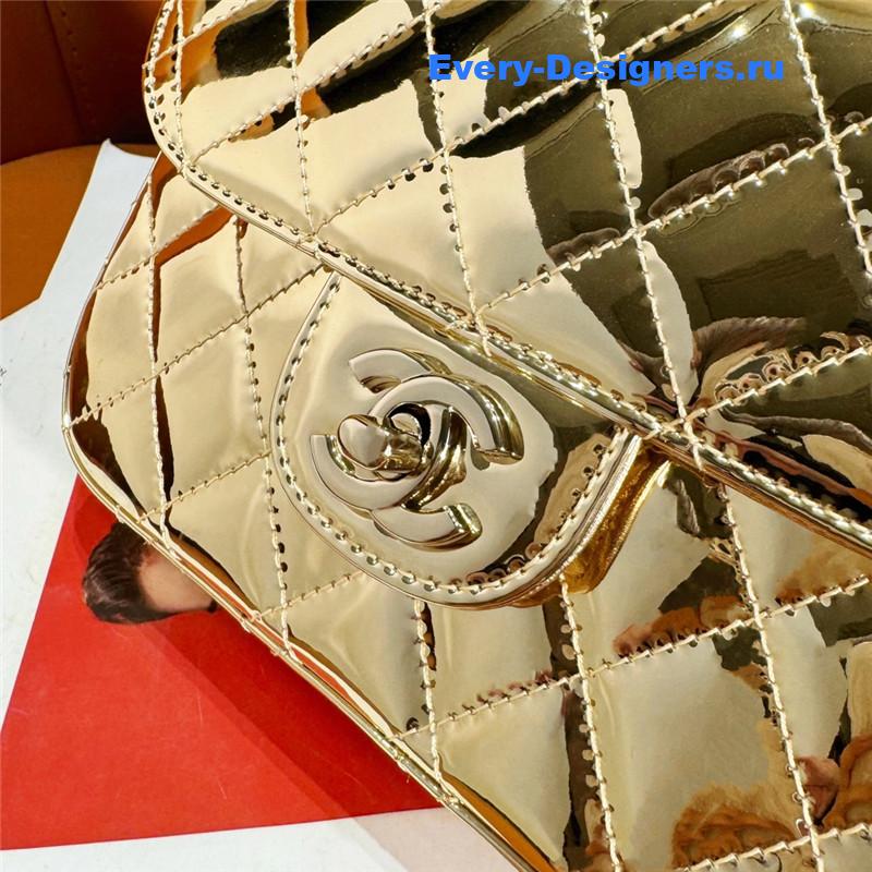 Ch**el patent leather cf star bag