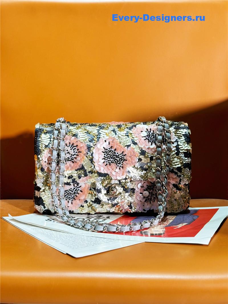 Ch**el limited edition cf sequin bag