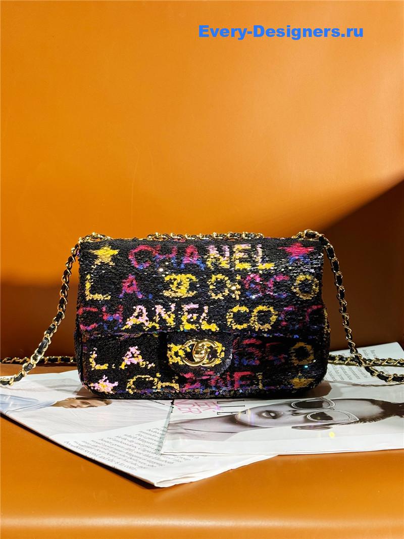 Ch**el sequin cf bag
