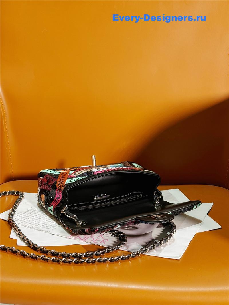 Ch**el limited edition sequin cf bag