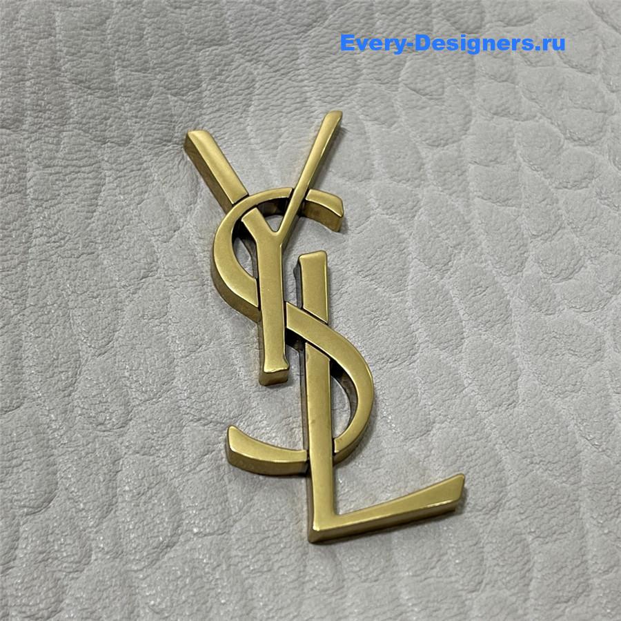 Sa1nt Lau*nt y51 envelope pouch clutch in beige