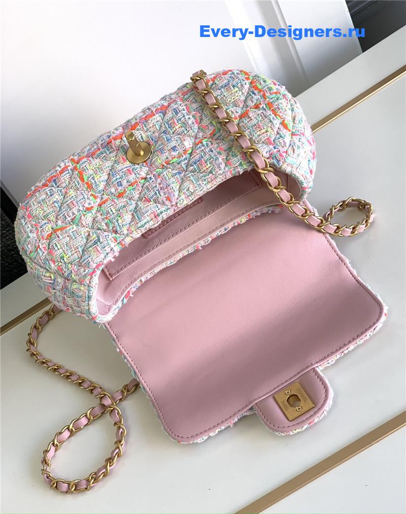 Ch**el coco portable flap bag