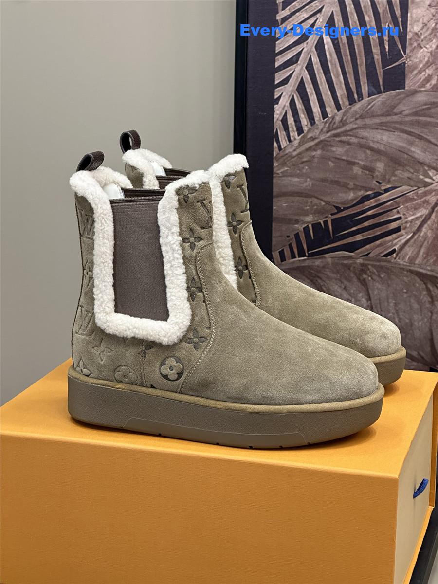 l0vis Vvtt0n lv gray platform fur boots