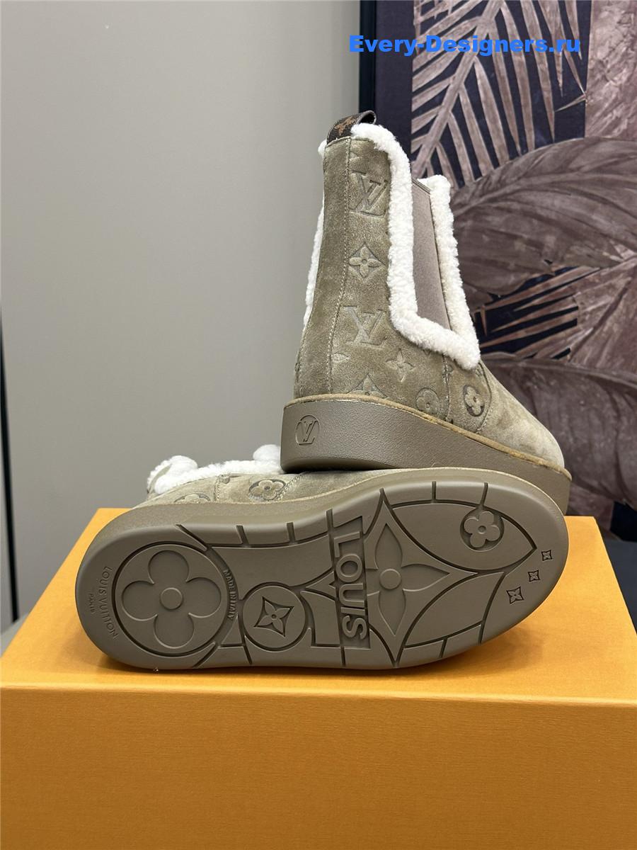 l0vis Vvtt0n lv gray platform fur boots