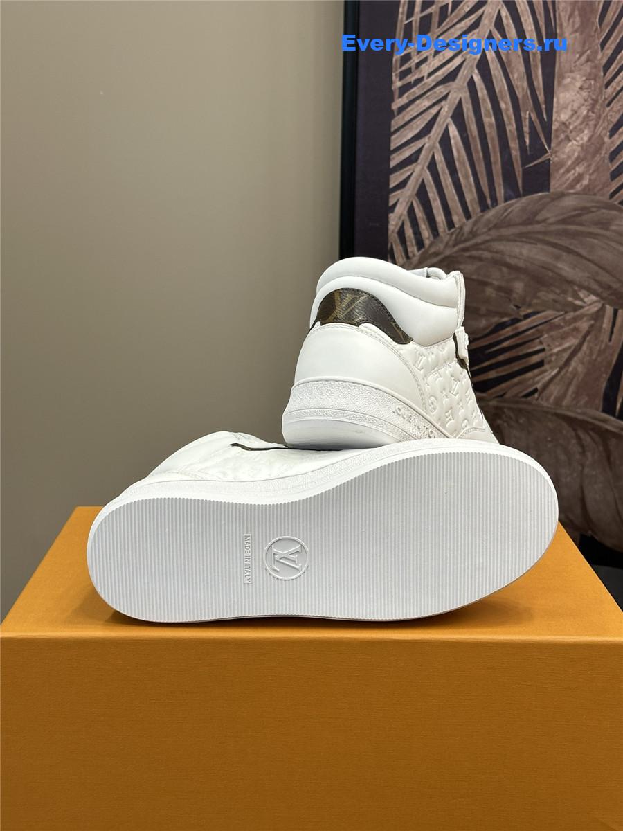 l0vis Vvtt0n lv stadium high-top sneaker white
