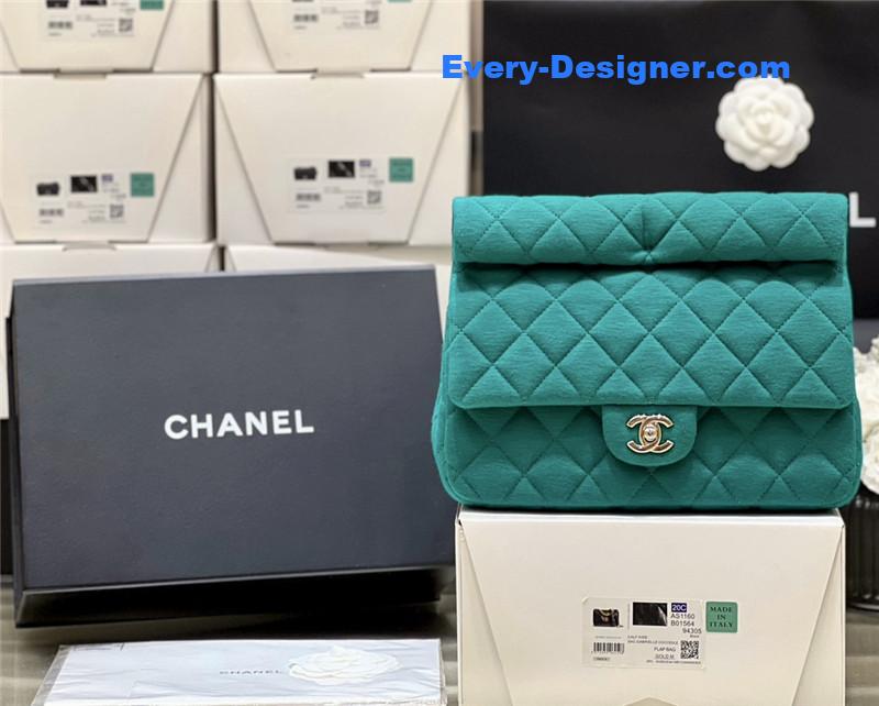Ch**el green limited edition clutch bag