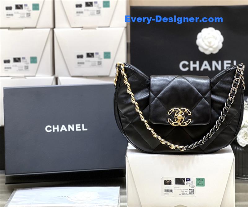 Ch**el logo 19 bag hobo bag