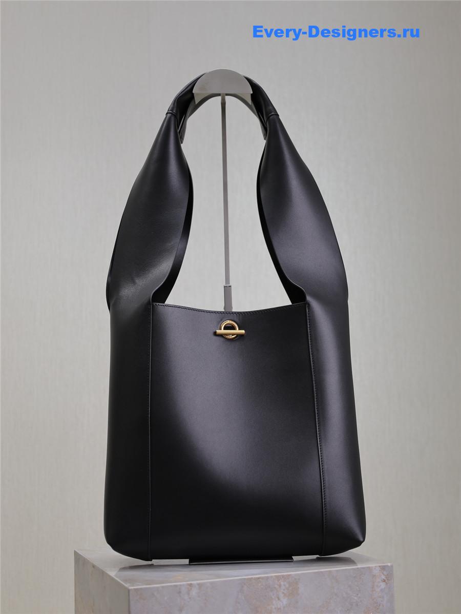 Sa1nt Lau*nt tanger black leather hobo bag