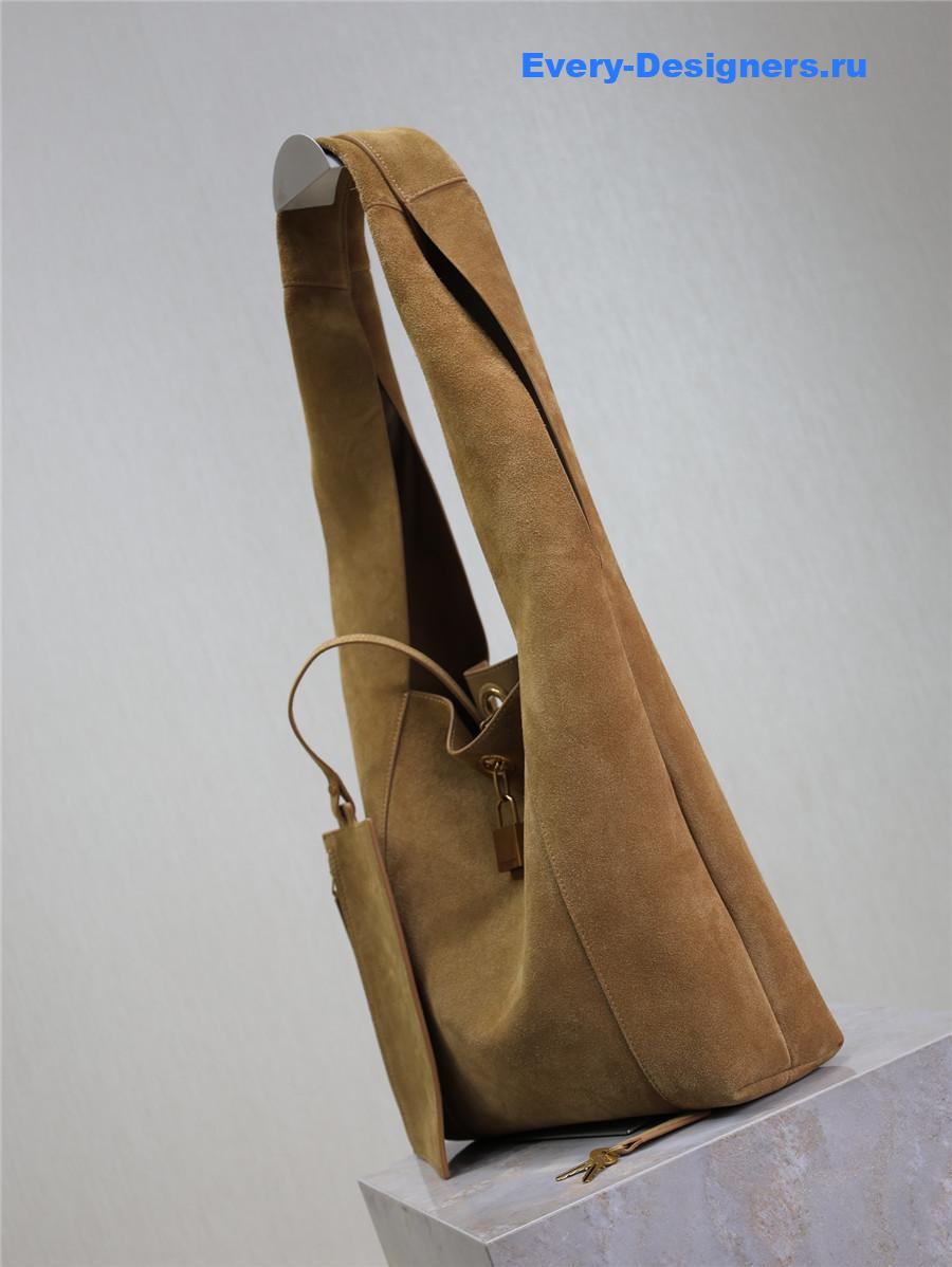 Sa1nt Lau*nt tanger suede hobo shoulder bag