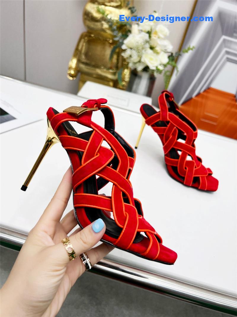 Balmain’s new catwalk cutout sandals