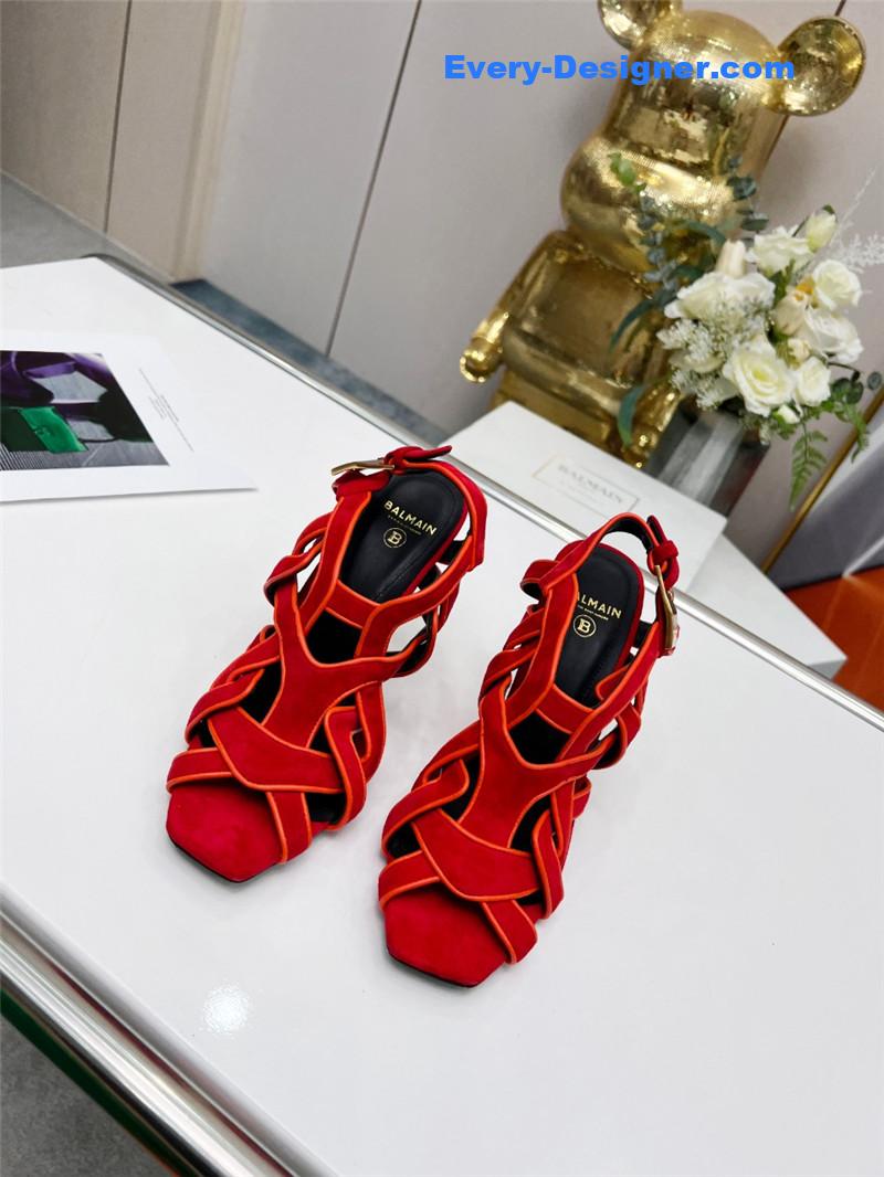 Balmain’s new catwalk cutout sandals