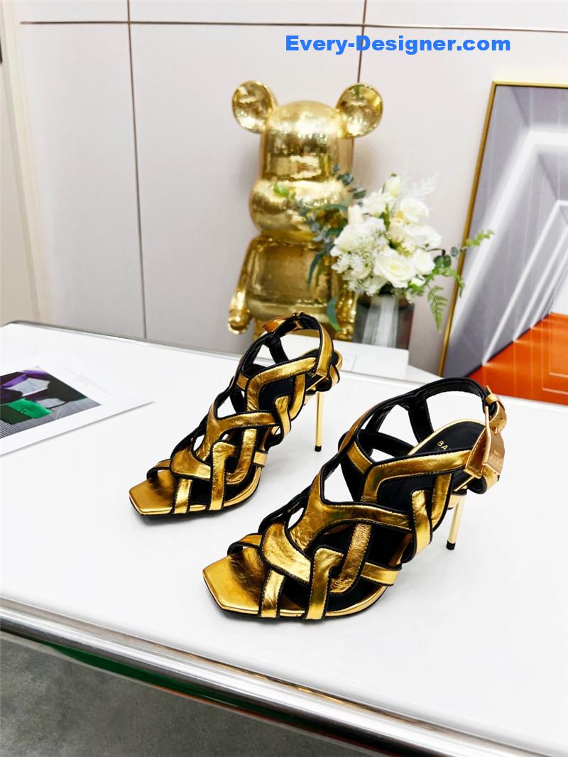 Balmain’s new catwalk cutout sandals