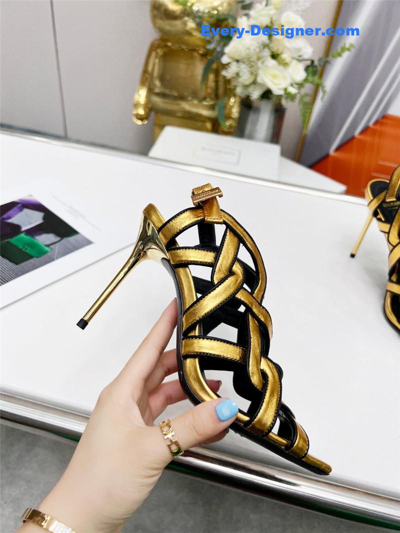 Balmain’s new catwalk cutout sandals