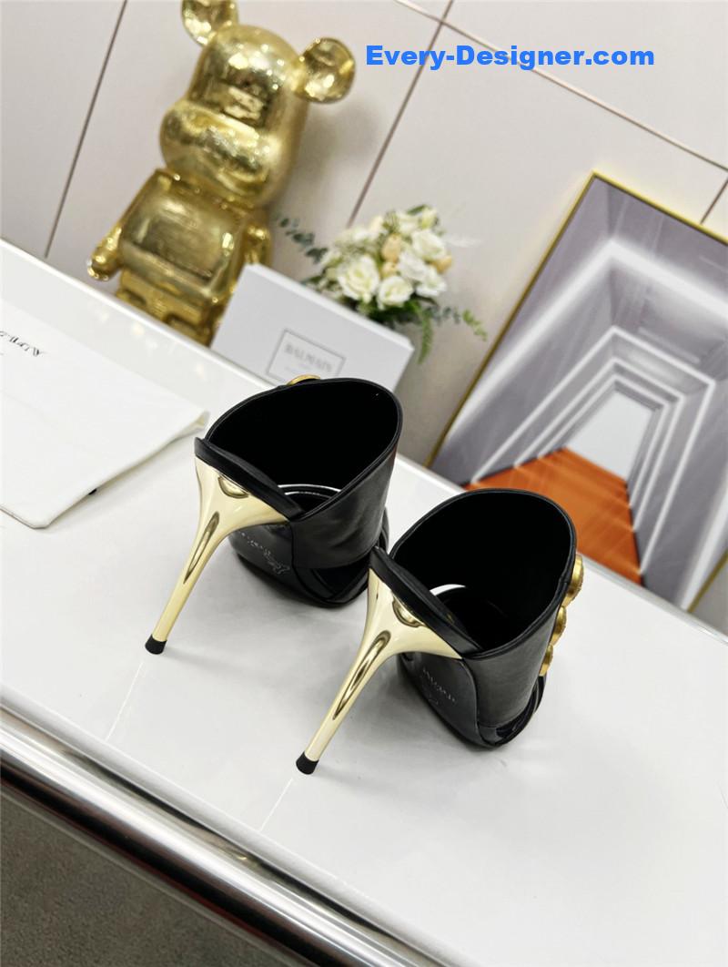 Balmain new high-heeled slippers