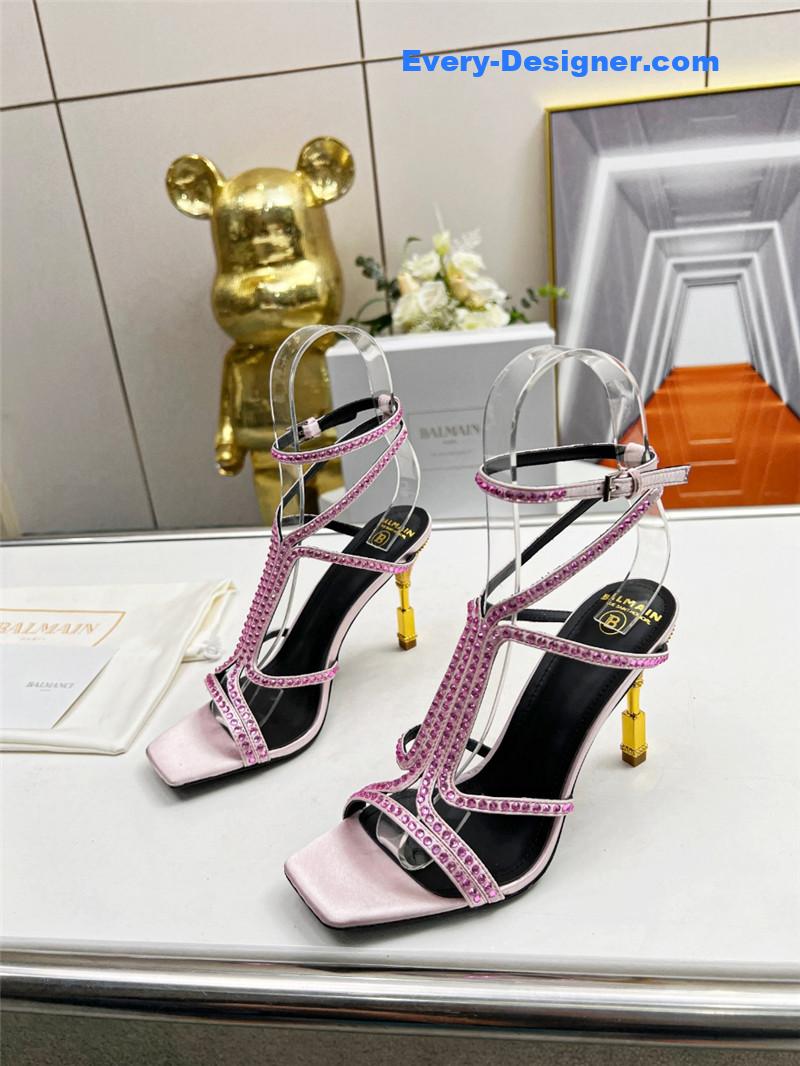 Balmain metal heel sandals