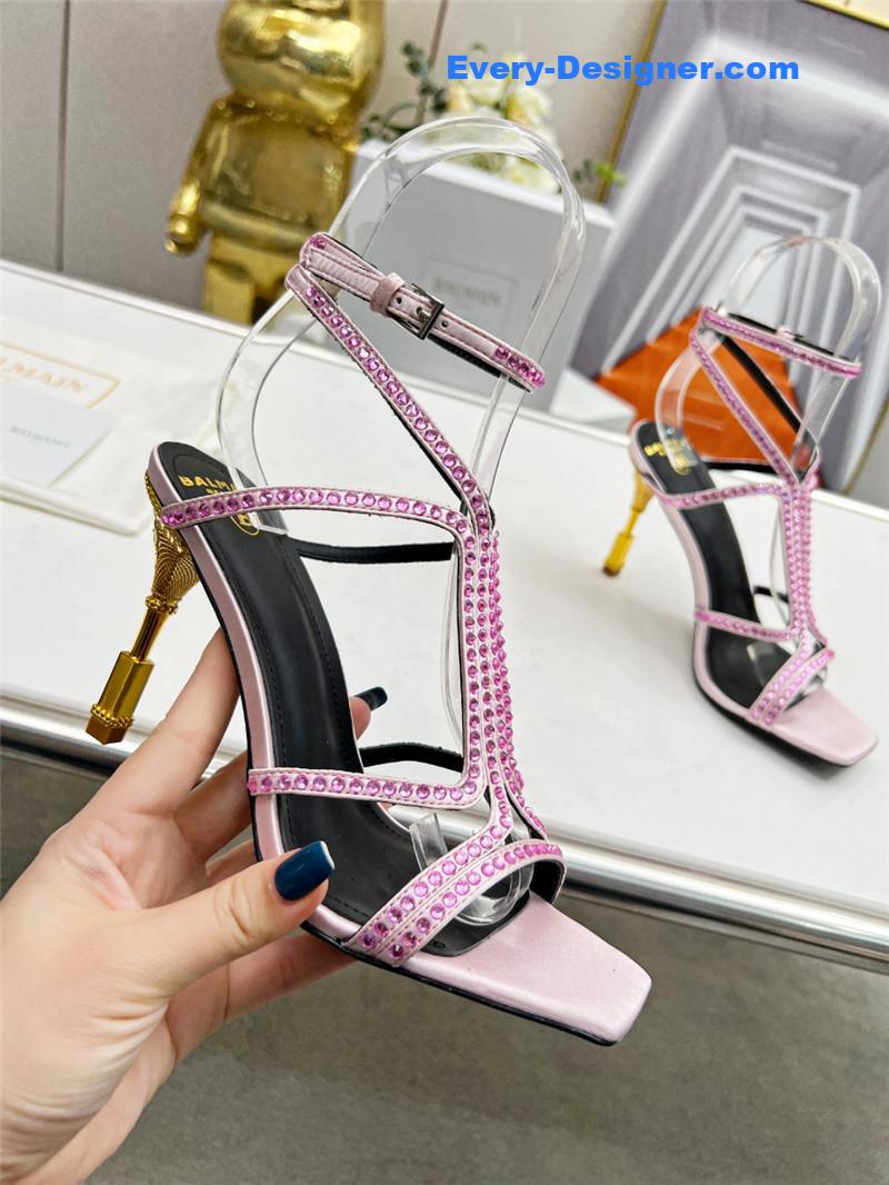 Balmain metal heel sandals