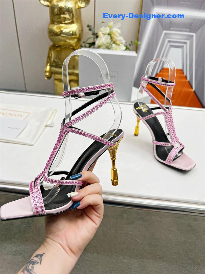 Balmain metal heel sandals