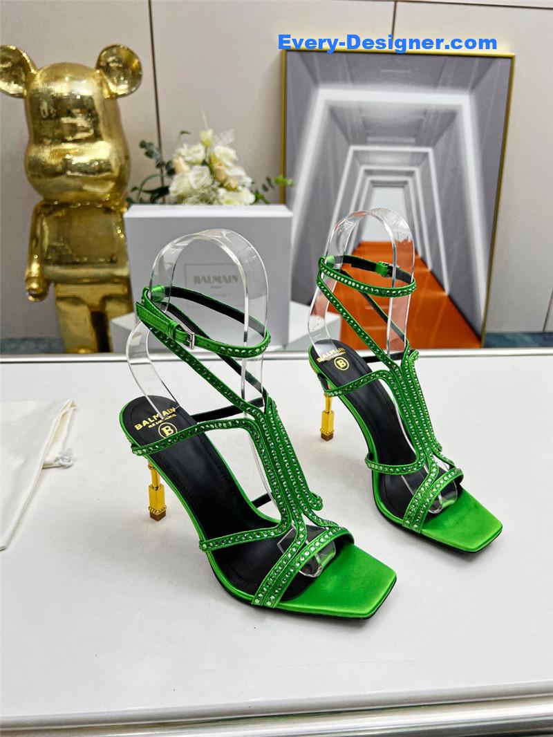 Balmain metal heel sandals