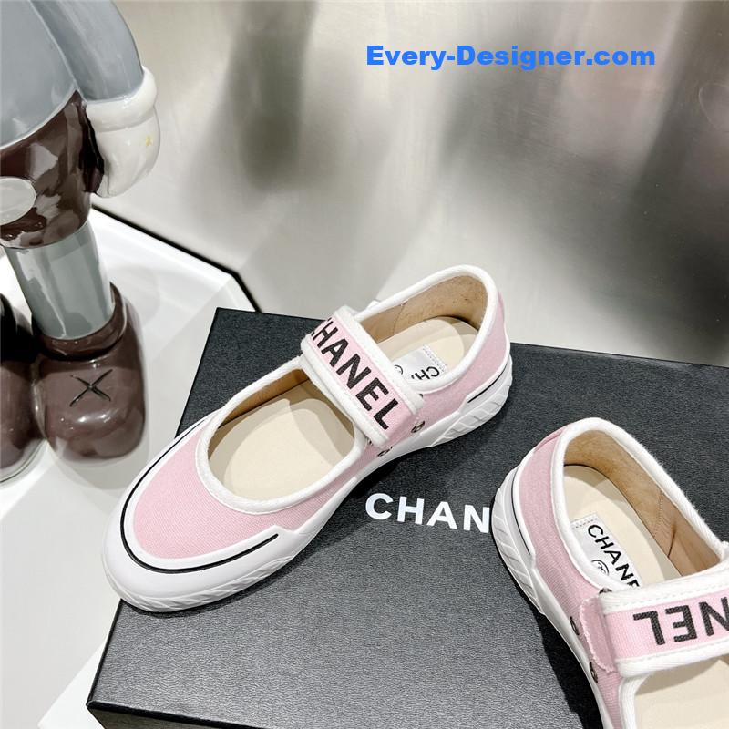 CC second-hand Velcro platform canvas shoes