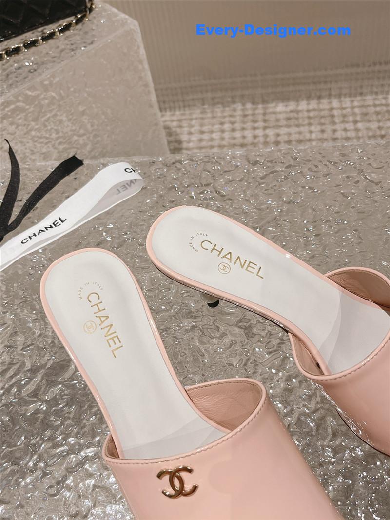 CC hot style shoe upper big logo slippers