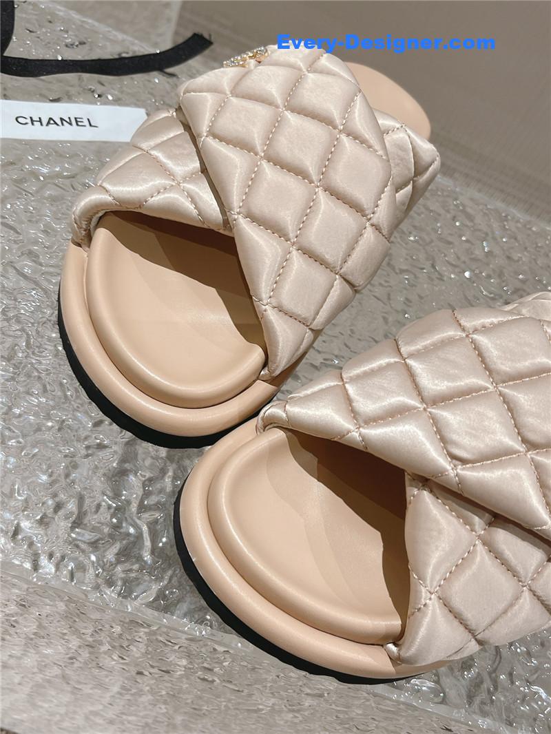 CC Lingge Velcro Thick Bottom Bread Lazy Slippers